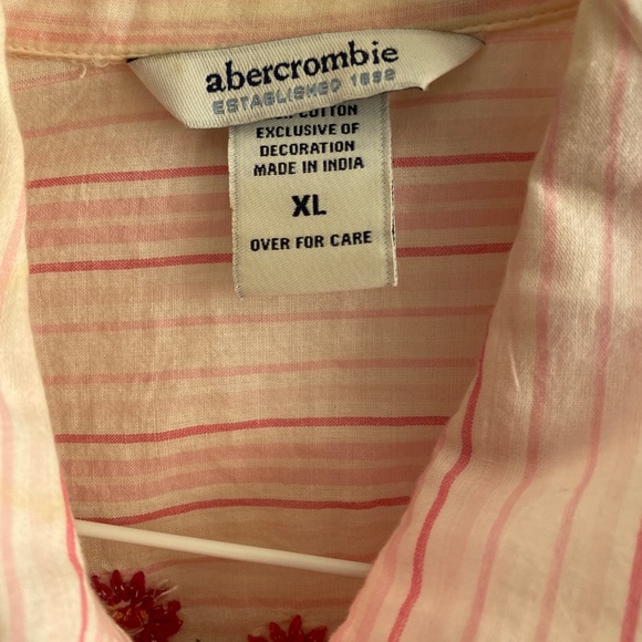 abercrombie western top with embroidery - as is - Picture 2 of 4